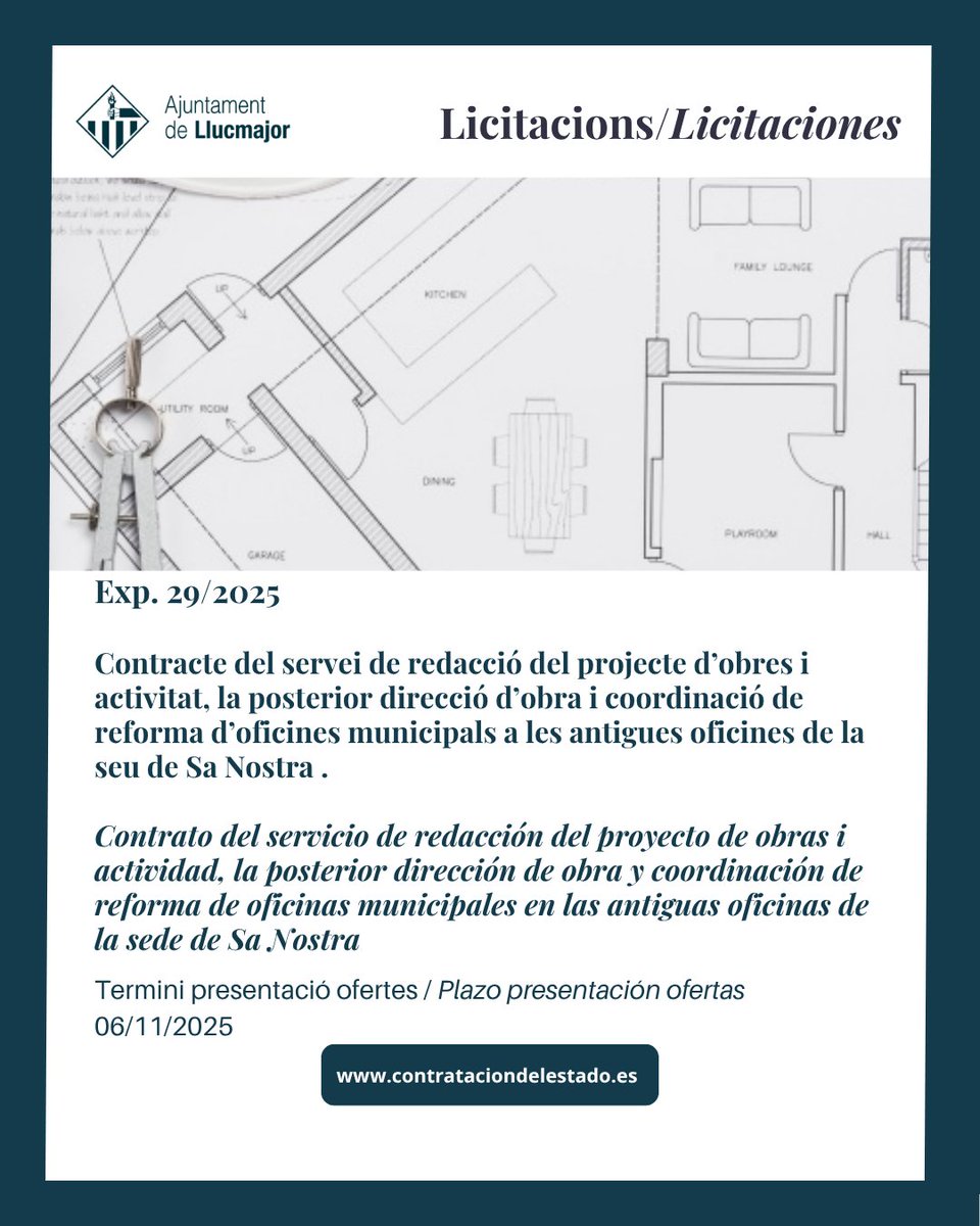 👉 Nova licitació

-----

👉 Nueva licitación