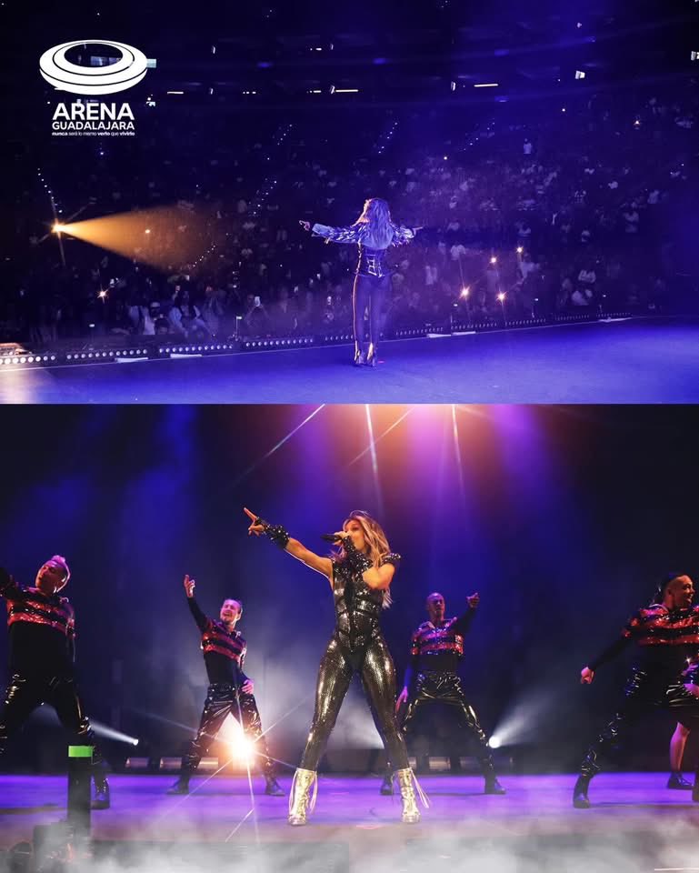 officialfey's tweet photo. Gracias por el sábado #Guadalajara 🌟👌 bailamos, sudamos, cantamos, recordamos y mucho más juntos, me los llevo en el corazón ❤️ 

Gracias también a todos los que hicieron posible esta mágica noche 

#hitstour #fey @ArenaGdlMx https://t.co/Lj8imGIdpE