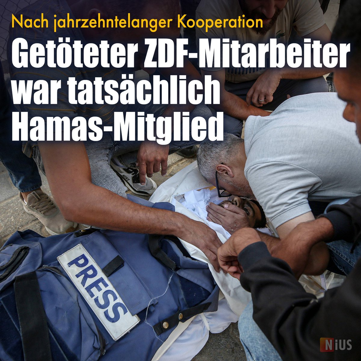 Hartwig (@hartwig125393) on Twitter photo Nach jahrzehntelanger Kooperation: Getöteter ZDF-Mitarbeiter war tatsächlich Hamas-Mitglied
Noch vor einer Woche entrüstete sich das ZDF über die Tötung eines vermeintlich unbescholtenen „Mitarbeiters“ in Gaza. Jetzt steht fest: Der 37-jährige „Medienschaffende“ war ein Nach jahrzehntelanger Kooperation: Getöteter ZDF-Mitarbeiter war tatsächlich Hamas-Mitglied
Noch vor einer Woche entrüstete sich das ZDF über die Tötung eines vermeintlich unbescholtenen „Mitarbeiters“ in Gaza. Jetzt steht fest: Der 37-jährige „Medienschaffende“ war ein