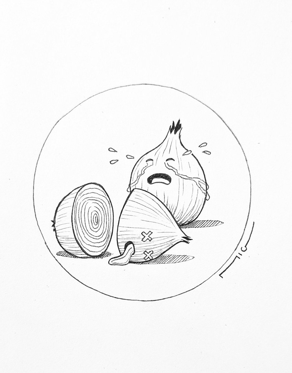 Alexis_MiG's tweet photo. Jour 27 - Onion / Oignon #inktober #inktober2025 #onion #oignon #inktober2025onion https://t.co/IURycpNKXw
