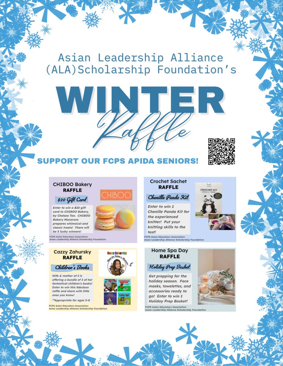 🎟️ Winter Raffle is here! Tix available now and raffle is live Nov 3-19. Every raffle ticket you purchase not only gives you a chance to win amazing prizes but also helps fund our APIDA student scholarships. zeffy.com/en-US/ticketin…