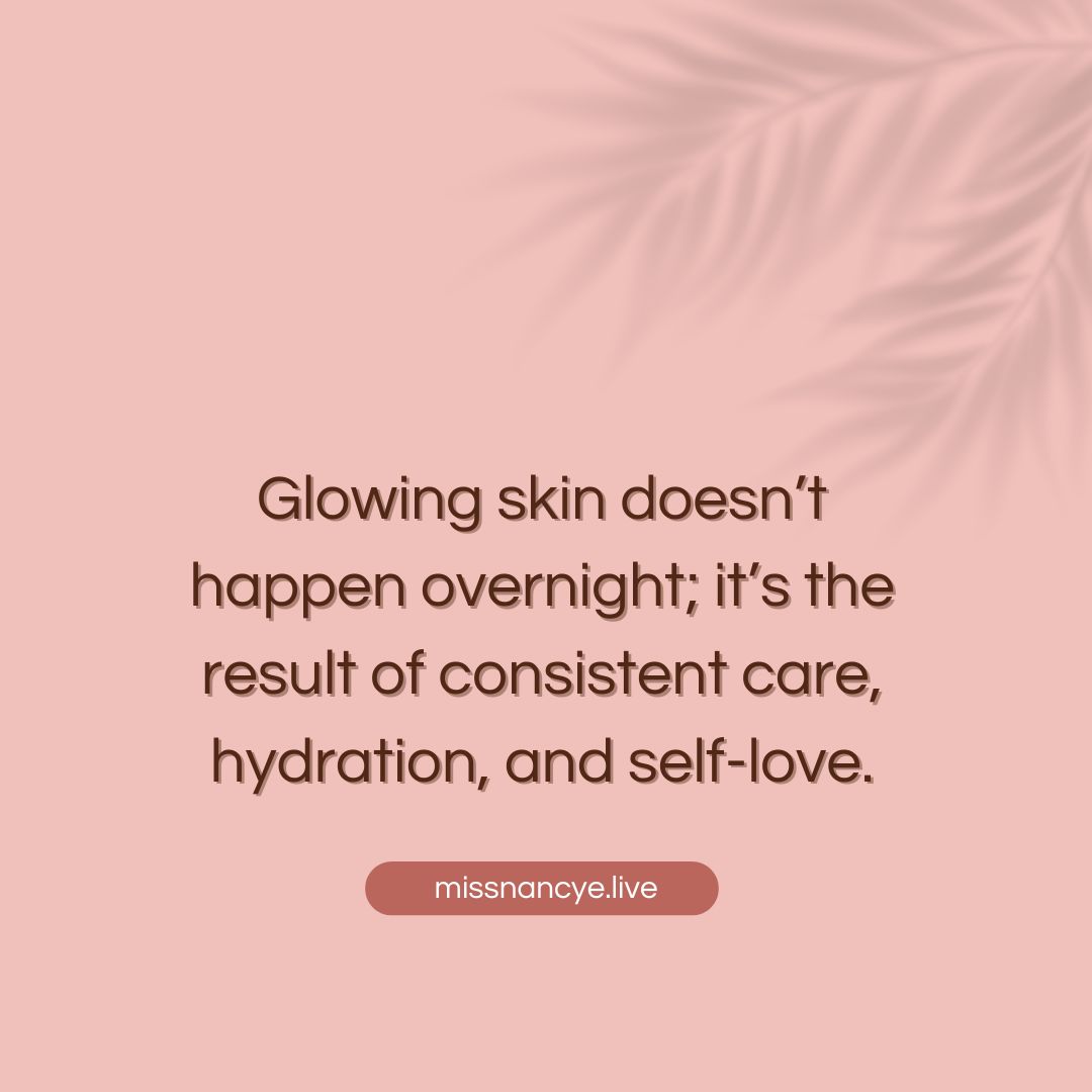 missnancye's tweet photo. Radiant skin isn’t magic — it’s the reward for consistency, hydration, and loving yourself enough to care daily. 🌿💫 #HealthySkinHabits #SelfCare https://t.co/VYg4yWlGHn