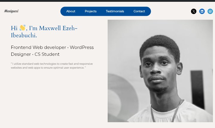 dev_maxigucci's tweet image. My first official WordPress project. It's still a WIP tho.