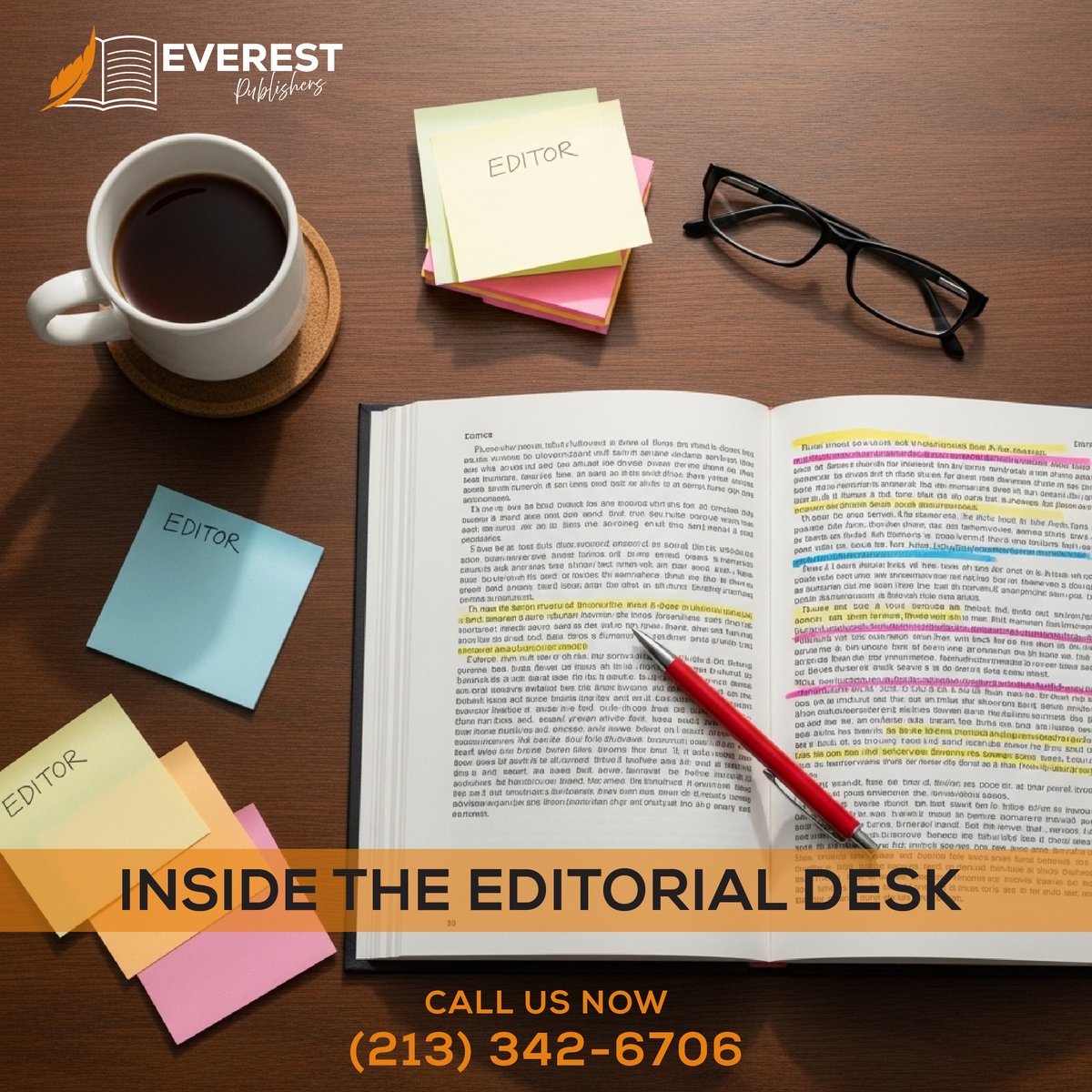 Ever_publishers's tweet image. “𝗜𝗻𝘀𝗶𝗱𝗲 𝘁𝗵𝗲 𝗘𝗱𝗶𝘁𝗼𝗿𝗶𝗮𝗹 𝗗𝗲𝘀𝗸 ✍️”

“Our editors don’t just review  they refine, polish, and empower your message.”

#EverestEditors #PublishingProcess #EverestPublishers