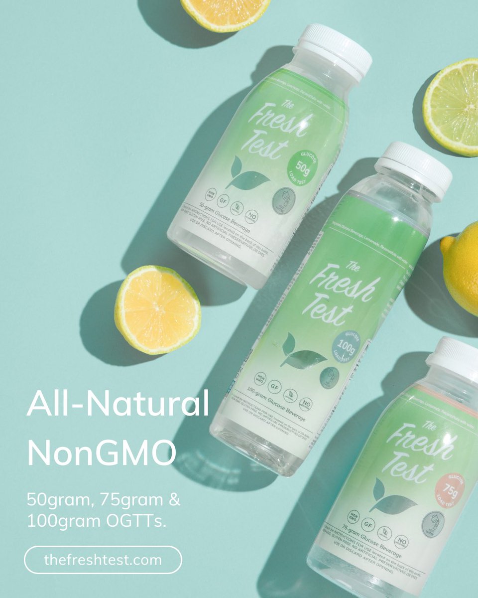 ✨Trusted by providers. Loved by moms. The Fresh Test is redefining glucose testing — one clean, additive-free and delicious bottle at a time. Order OTC at thefreshtest.com if your laboratory or provider doesn’t already stock it. 

#TheFreshTest #MaternityCare #GlucoseTest