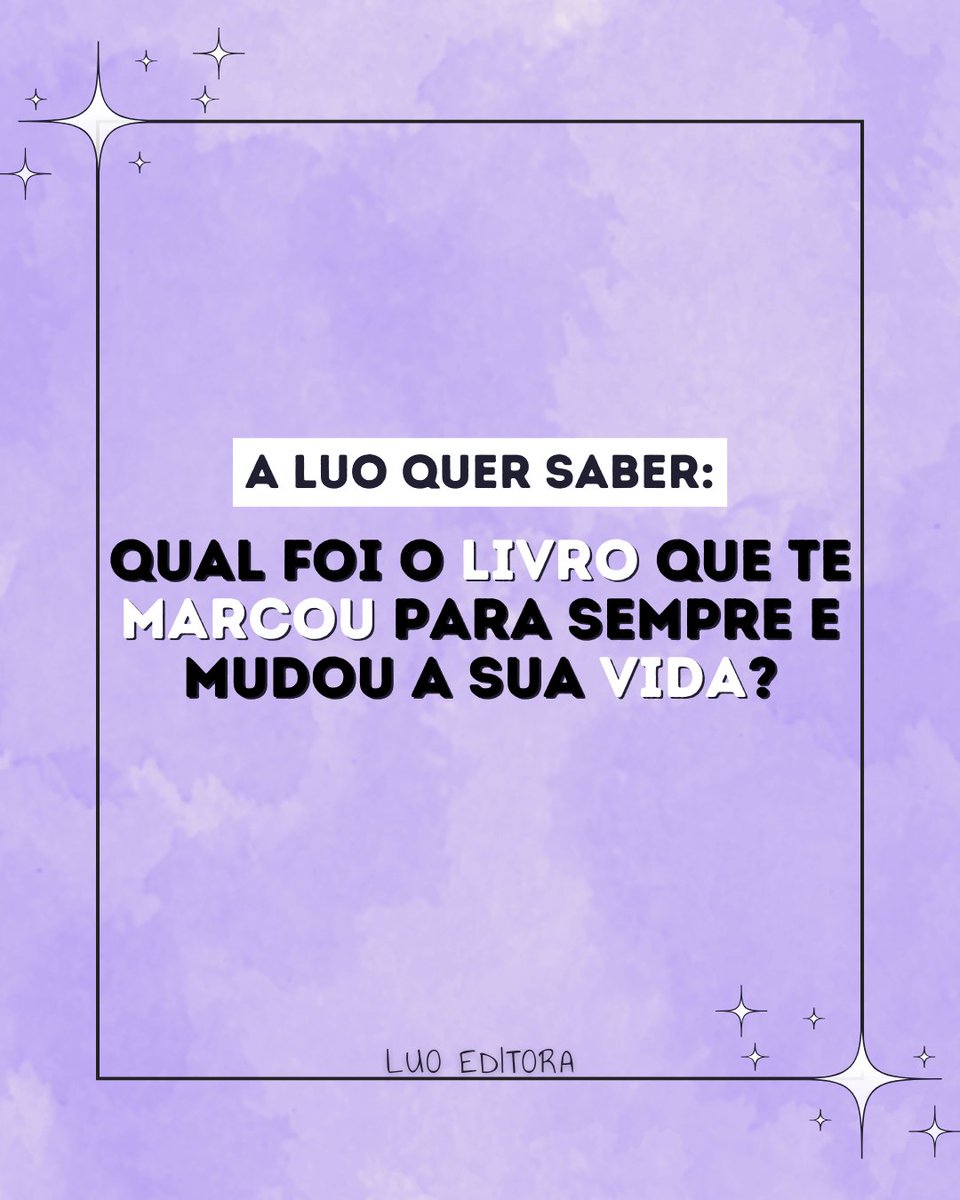 luoeditora's tweet photo. Alguns livros a gente lê.
Outros... a gente vive. 💫📚

Conta pra gente nos comentários: qual história deixou uma marca em você e mudou o seu jeito de ver o mundo? 💜 https://t.co/WCYPwmdKBy
