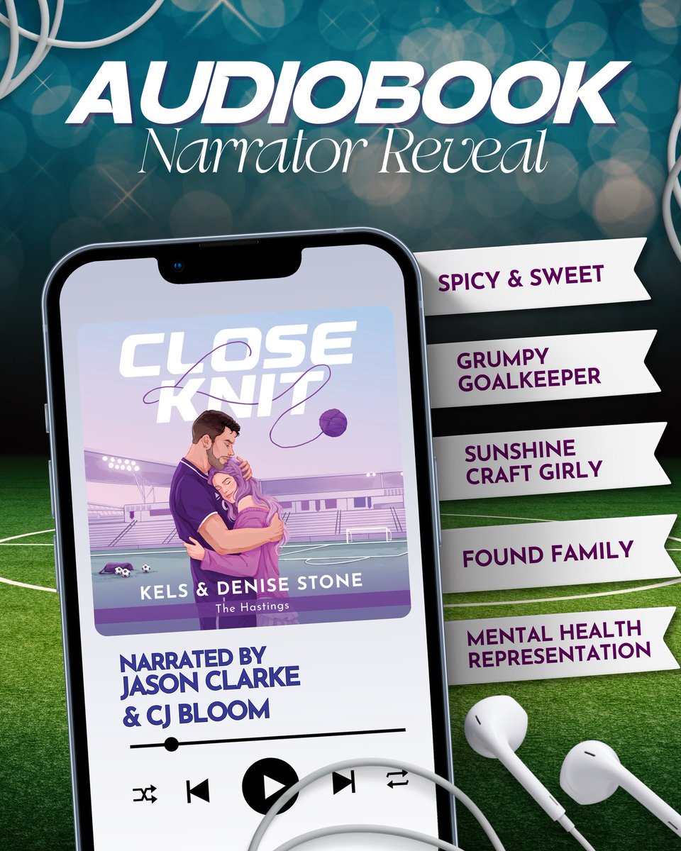 Authors Kels &amp; Denise Stone have revealed the narrators for Close Knit! 

Narrated by: Carly Robins &amp; Jason Clarke

Releasing December 4, 2025

Add to Goodreads: bit.ly/4nT63oF

<a href="/valentine_pr_/">Valentine PR & Literary Management</a>