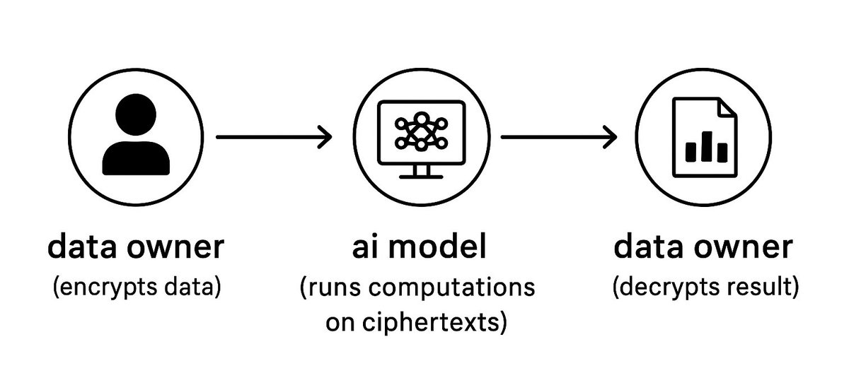 PlutoOTF's tweet image. yoooooooo, just imagine fhe in healthcare…

data saves lives, but it’s also deeply personal

fully homomorphic encryption (fhe) lets hospitals and researchers analyze medical data, train ai models, and detect patterns without ever exposing patient records.

imagine 👇
&amp;gt;…