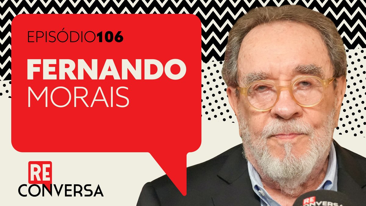 Hoje tem Reconversa! Às 21h30, o programa recebe o escritor Fernando Morais. Não perca: youtu.be/VxMLwivsnKM