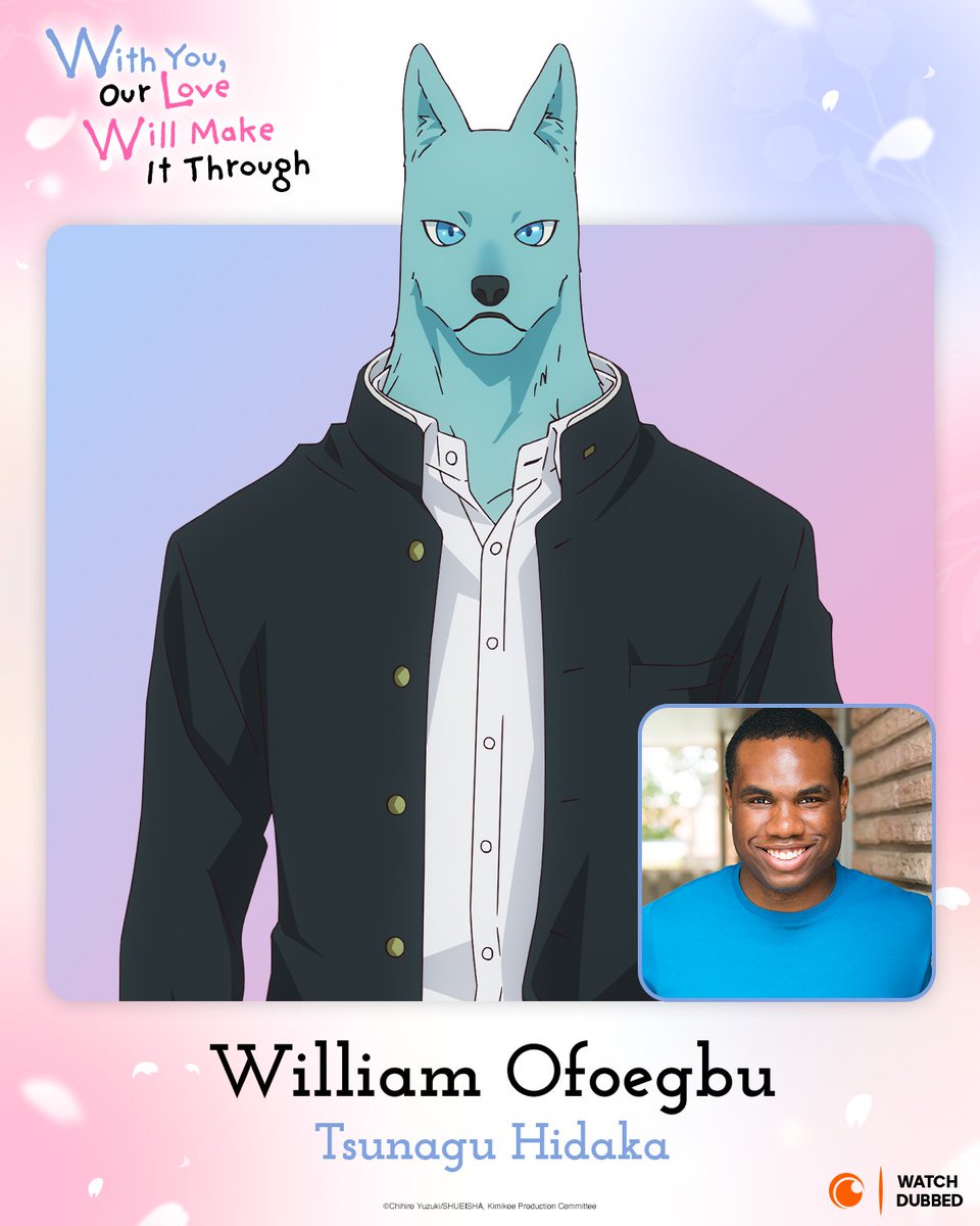 The English Dub for With You, Our Love will Make it Through premieres tomorrow, October 28th, streaming on <a href="/Crunchyroll/">Crunchyroll</a>.

Mari - <a href="/AmberFoxyVox/">Amber May🎙️🦊~</a>
Tsunagu - <a href="/William_Ofoegbu/">William Ofoegbu</a>
Director - <a href="/HelenaWalstrom/">Helena Walstrom</a>

Cast &amp; Crew: got.cr/WithYou-Dub