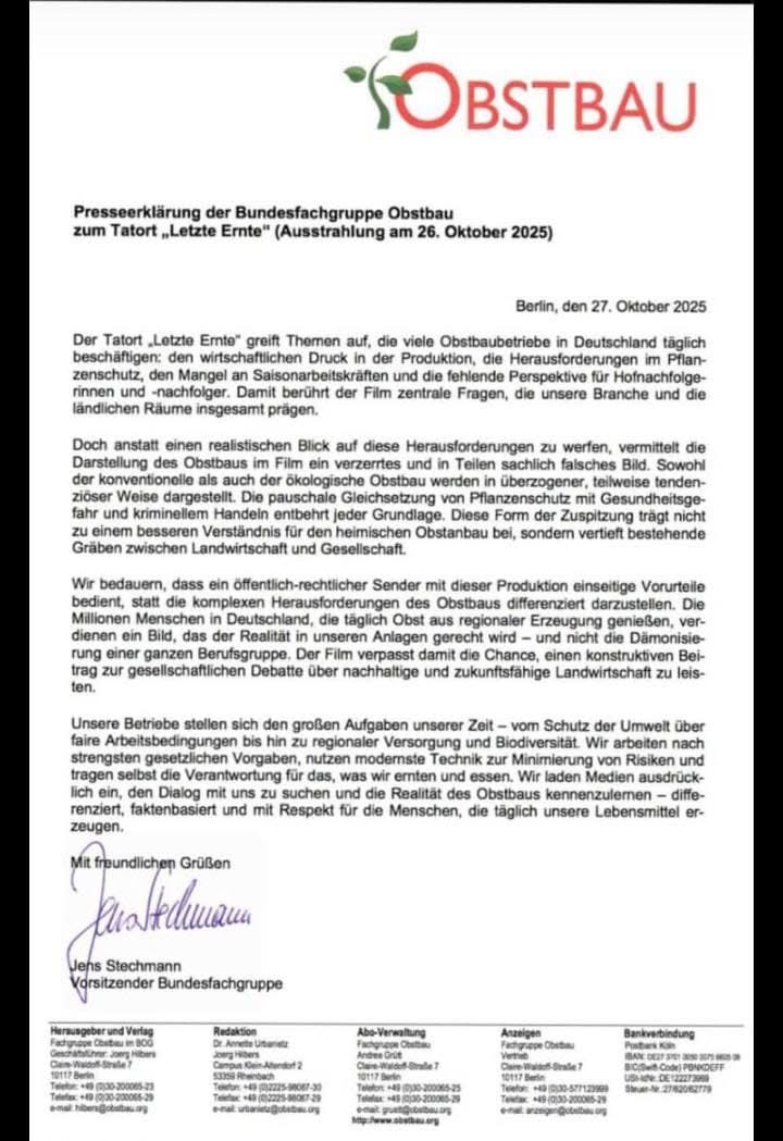 LudgerWess's tweet image. Und das halten die Profis von dem Film. obstbau.org
