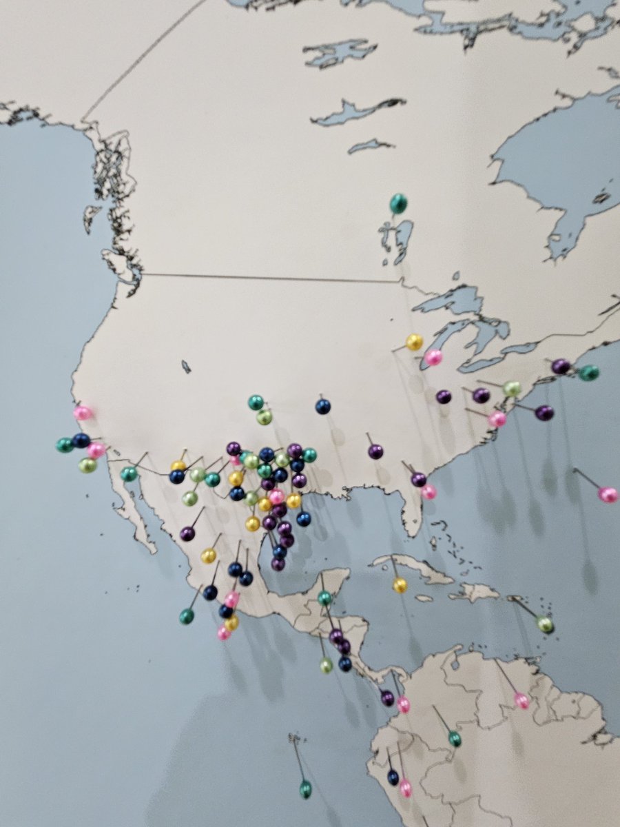 TexasTechLib's tweet image. The map is filling out nicely!