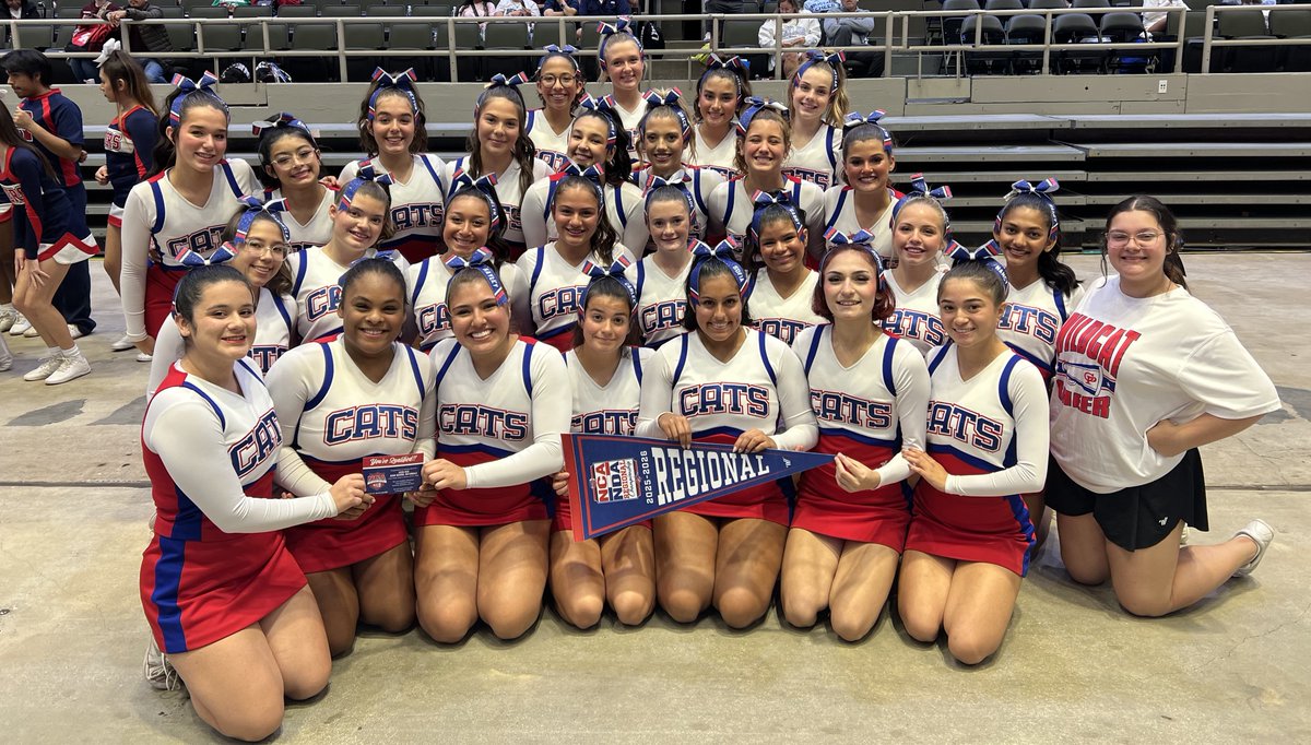 GPAthletics1's tweet image. 📣 Wildcat Cheer finished 6th at Regionals, this weekend‼️ Along with Coach Ledesma and Coach Lacy, we are so proud of the squad and their hard work 💙❤️🐾 
#goCatsgo 🔴⚪️🔵