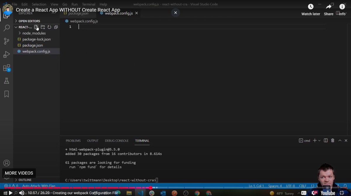 nkeiruka_iweala's tweet image. Day 41 of #100DaysOfCode 
Started learning React today! 
Learnt about props, webpack, and Babel and how they all work together.
Also learnt how to set up a React project using Vite, as well as how to do it manually.
#CodingJourney #LearnInPublic #DevCommunity