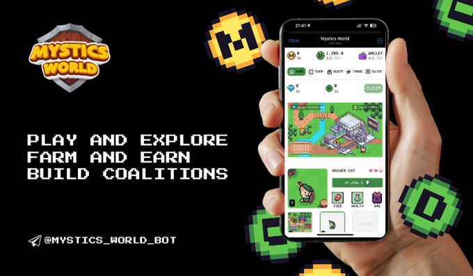$MSTC isn’t handed out, it’s earned. ⚔️🌱

Build your farm. Train your Beast. Join alliances.

Every decision affects your power and your rewards.
This is a world that rewards strategy not shortcuts.

Prove yourself 👉 @mystics_world_bot