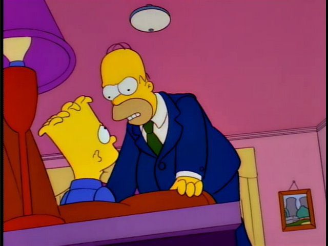 We live in a society of laws! Why do you think I took you to all those Police Academy movies? For fun? 

Well, I didn't hear anybody laughing! Did you?

#Simpsons