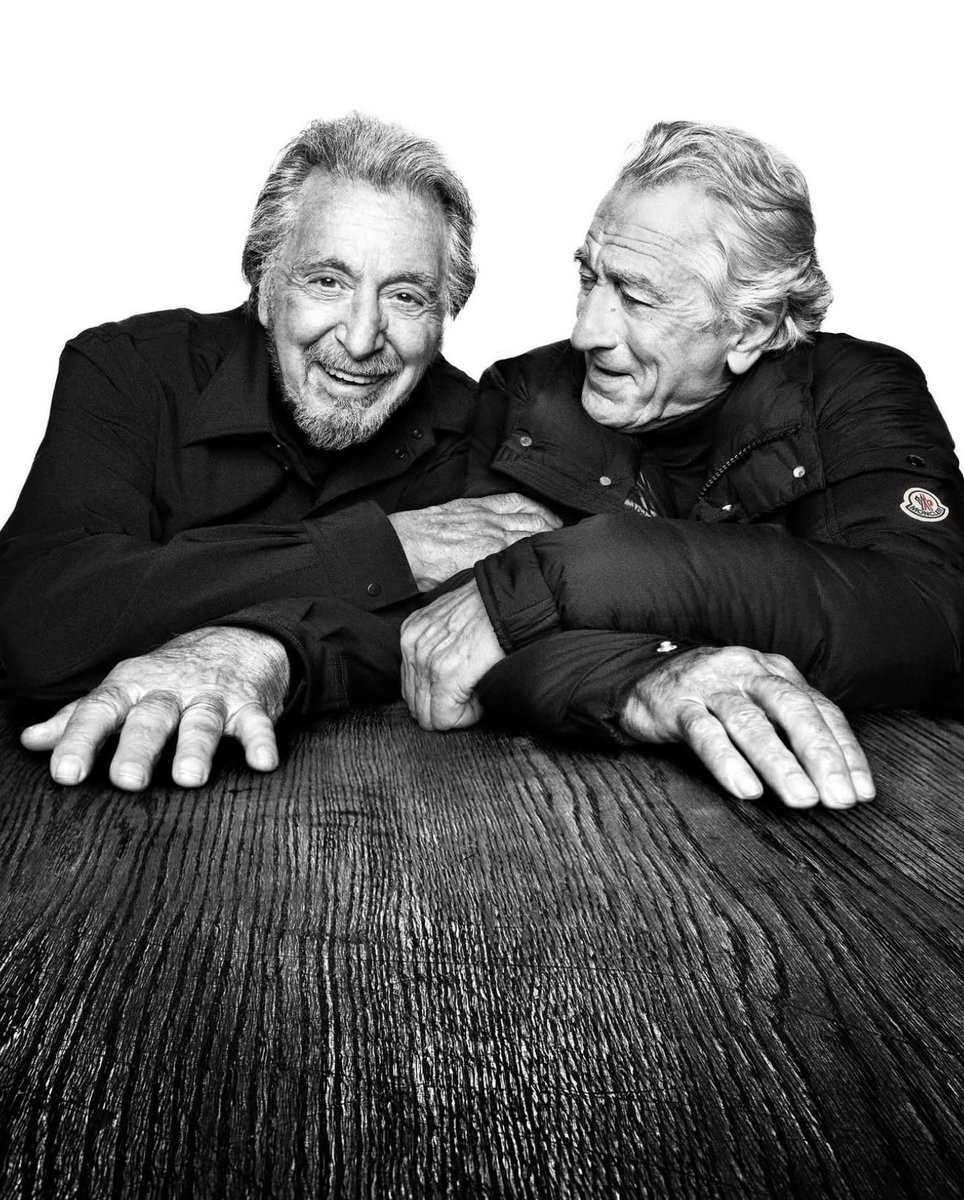 HardestFitPics's tweet photo. Al Pacino &amp; Robert De Niro for Moncler, 2025 https://t.co/ePnKsubJBd