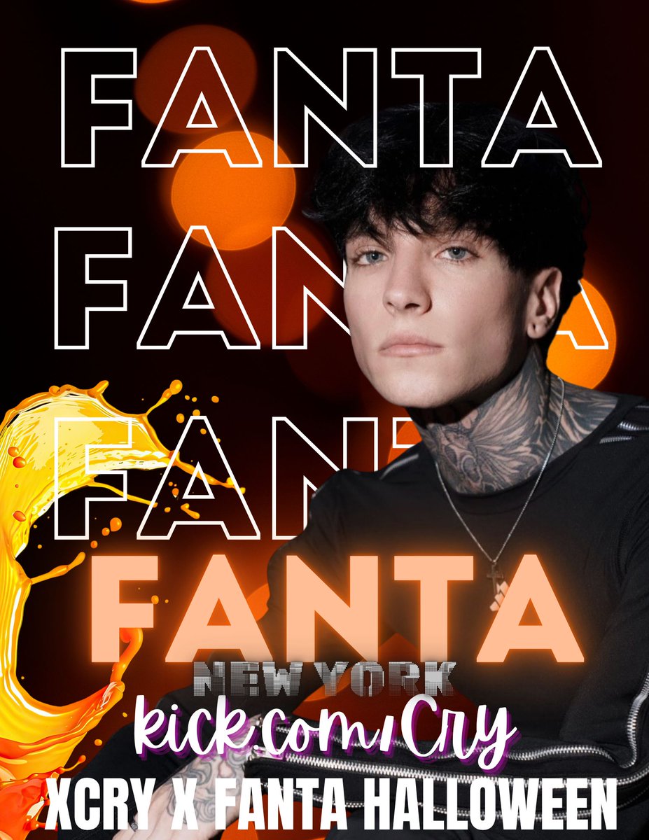 xcryperu's tweet photo. Prefieres la Fanta de piña o la de naranja?
XCRY X FANTA HALLOWEEN https://t.co/5O1G6mdyNh
