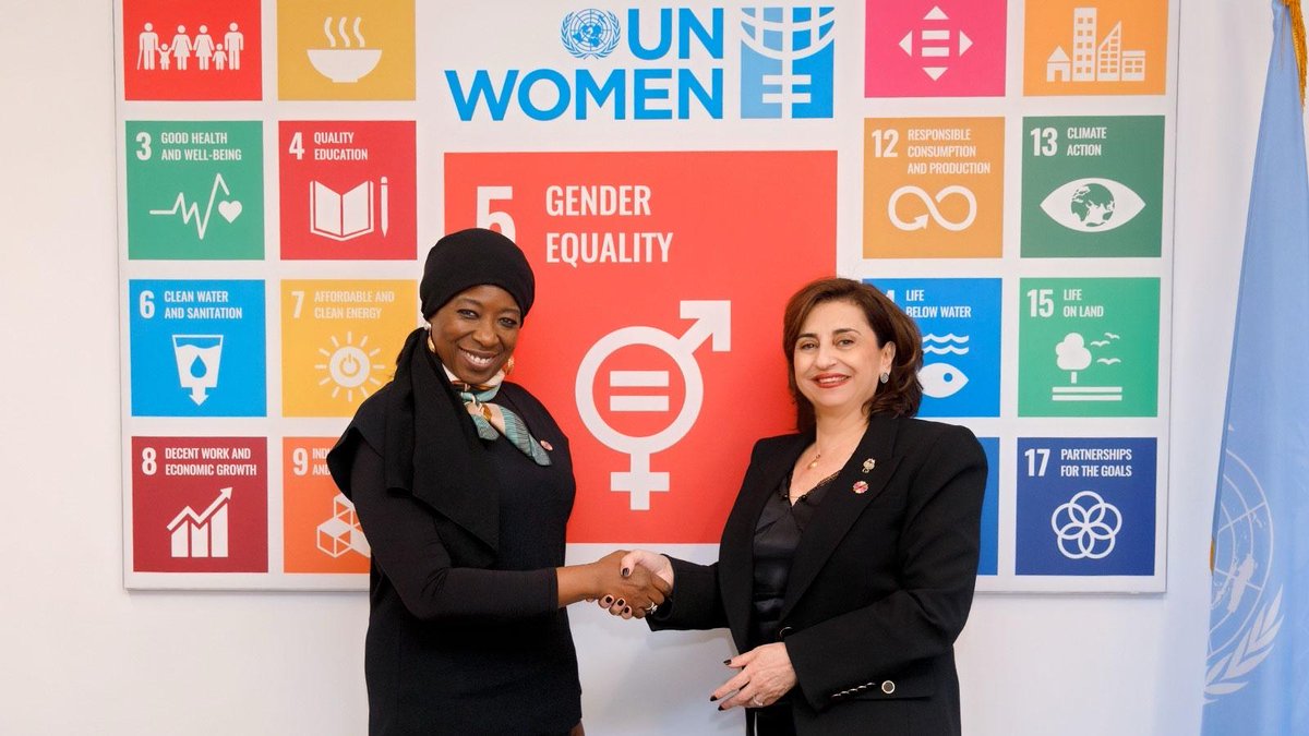 unwomenchief's tweet photo. A pleasure to meet with @unfpachief Diene Keita.
We discussed ways to further strengthen our collaboration in advancing #SDG5, and placing #GenderEquality at the centre of our collective work #ForAllWomenAndGirls. https://t.co/lG1tIVH1fR