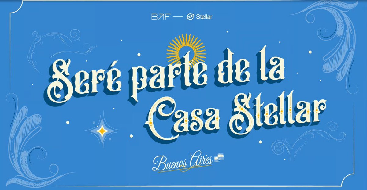 With utmost excitement, I’m thrilled to share that I’ve been selected to participate in #CasaStellar in Buenos Aires, Argentina 🇦🇷!

A heartfelt thank you to my mentors at <a href="/buendiabuilders/">Buen dia Builders</a> for supporting my journey. And <a href="/TheBAFNetwork/">BAF</a> for believing in me

¡Pura Vida <a href="/StellarOrg/">Stellar</a> !