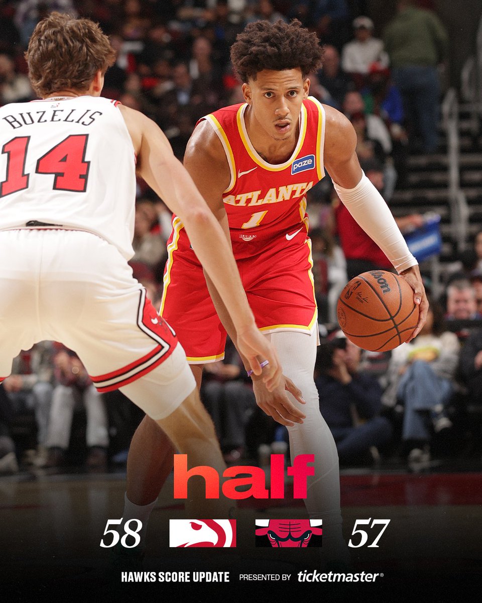 Up 1 after the first half