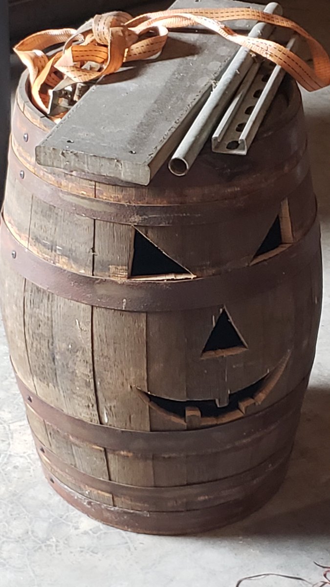 EngineerdSpirit's tweet image. Last time we visited Prichard&apos;s, we saw they had carved a couple of old whiskey barrels into Jack o&apos; Lanterns for Halloween. We can’t wait until we get to do this at our own distillery! Trick or Treat! (But don’t worry – we know which of those two our customers will be getting.)
