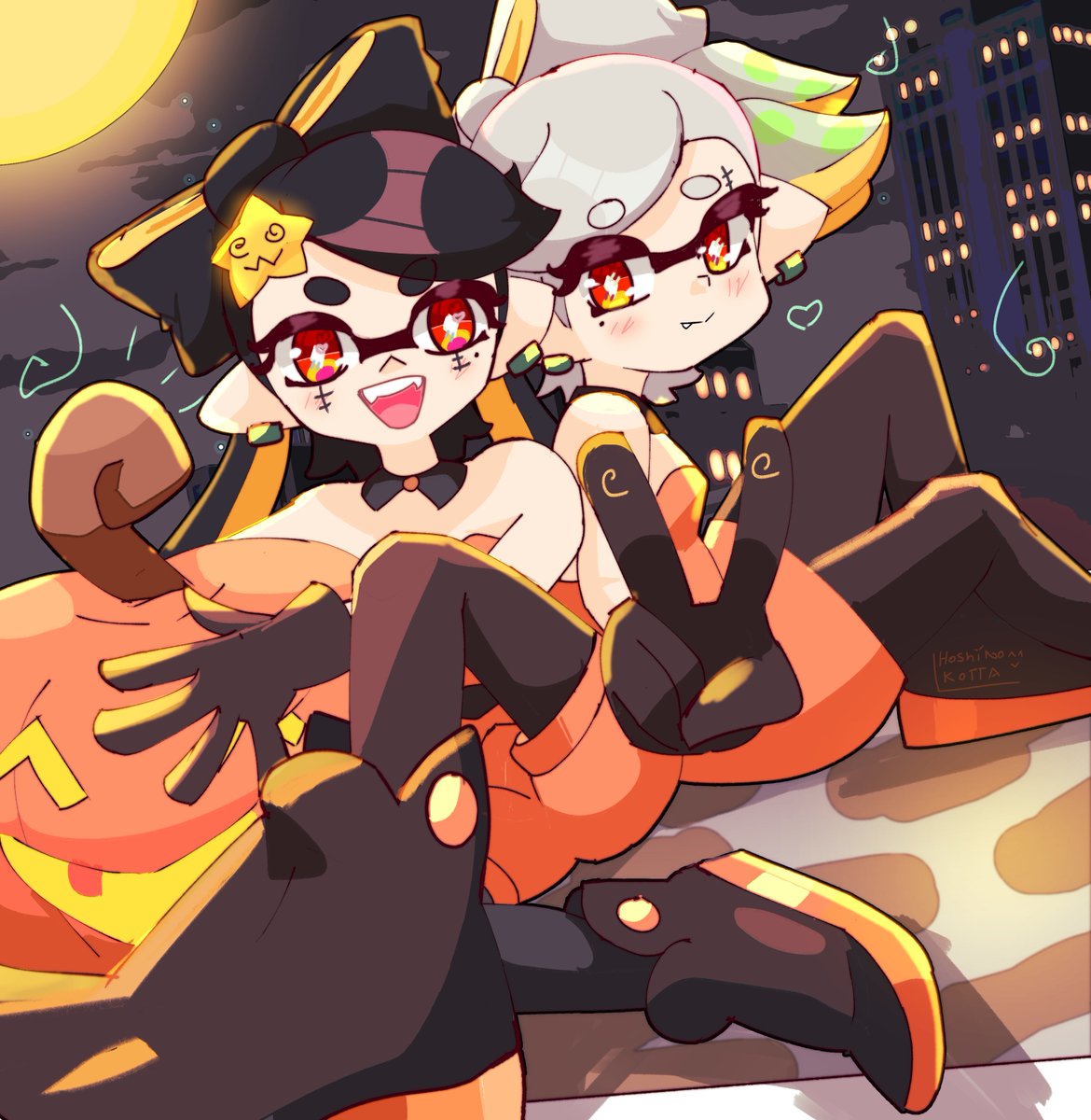 Callie &amp; Marie drawing for tonight 🧡
#Splatoon