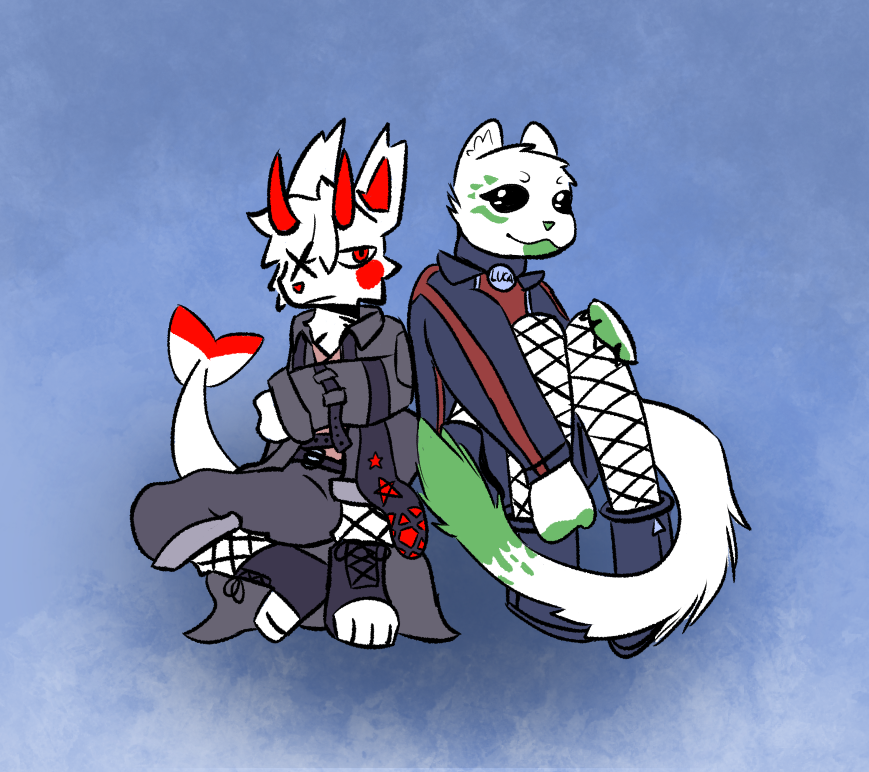 xelliepurr's tweet photo. Fashionista's! Feat. Luca (@ComCalukiArt) https://t.co/CSpYAwkdiI