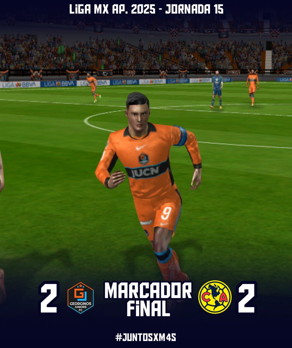 GeorginosJrs's tweet image. El Partido de ayer en el &apos;Ñeris&apos; Madrigal, finalizó en un empate a 2 frente a nuestro rival.

#GJS 2-2 #AME

Goles:
- Ángel Zaldívar: 16&apos; ⚽
- Victor Guzmán: 30&apos; ⚽

#JuntosXM4s