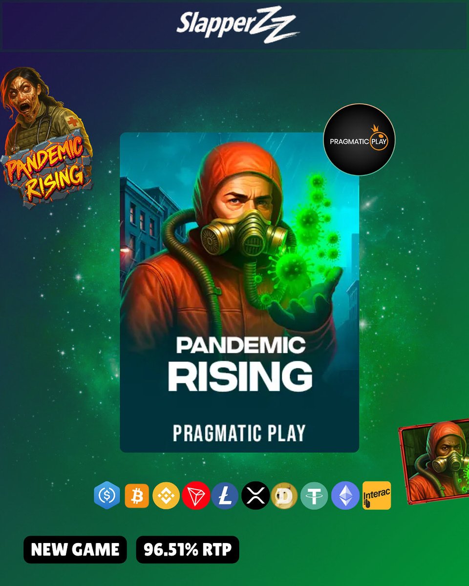 Slapperzzcom's tweet image. Covid who??

Check out the new pragmatic game Pandemic Rising now on Slapperzz Casino! 

#slapperzz #casino #game #slots #pokies