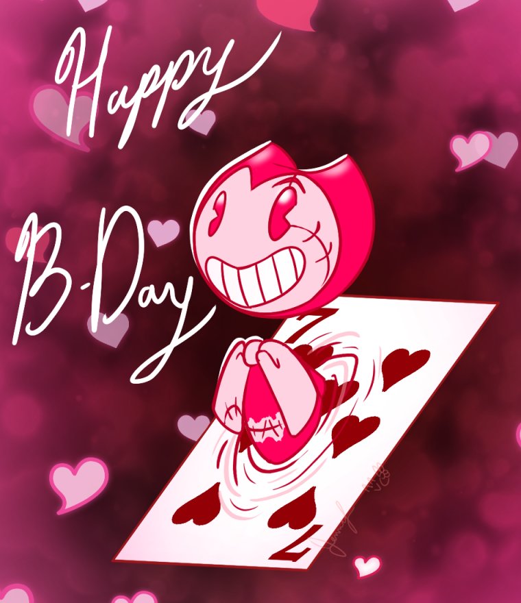 A little birthday doodle for my boy. 
Hard to believe Benny turned 7.

#Batimau #BENDY