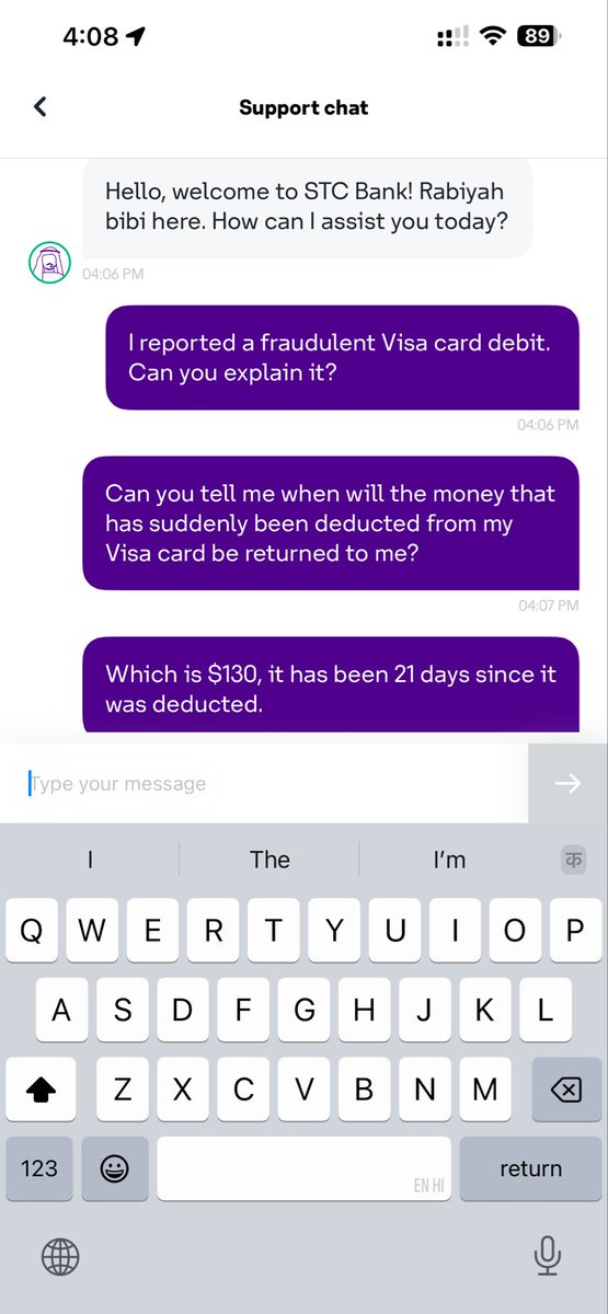 HLaikul's tweet image. We don't want your memorized answer that you are shouting customer care customer, I have done everything.

What you're saying is, contact me. I've reached out in every way. Does that mean you don't want to respond?

#STCScamAlert #VisaScamAlert #ReturnMyMoney
