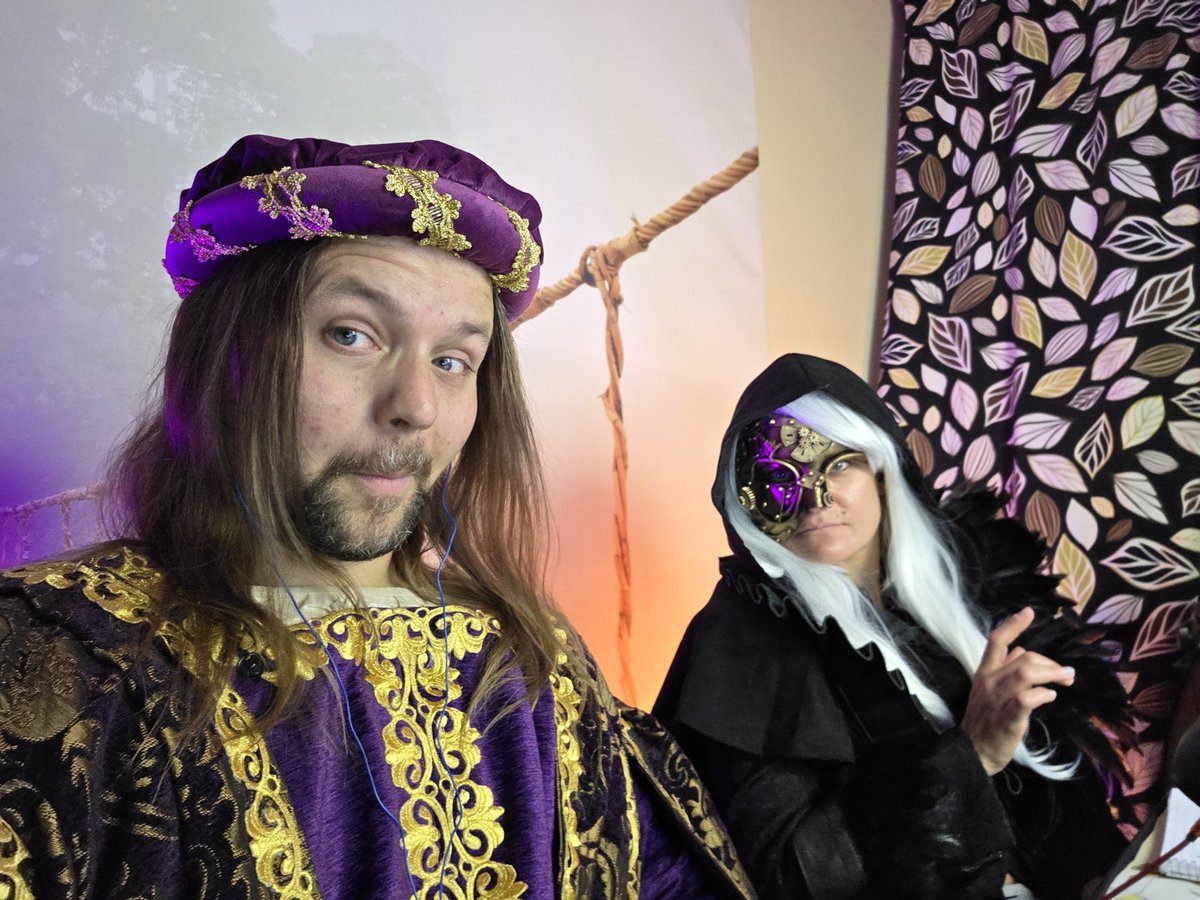 azerold1's tweet photo. Magic &amp; Monsters returns! Building falling and we gotta go. Like away. Faaaaar away! Come join.

Cast - Brance, @DianaRes3 @ally_capwn @kjdawson80 and GM @ErikFrankhouse 

#daggerheart #bard #TTRPGs #actualplay 

https://t.co/bFThosAK2L https://t.co/VE45Yzp2I2