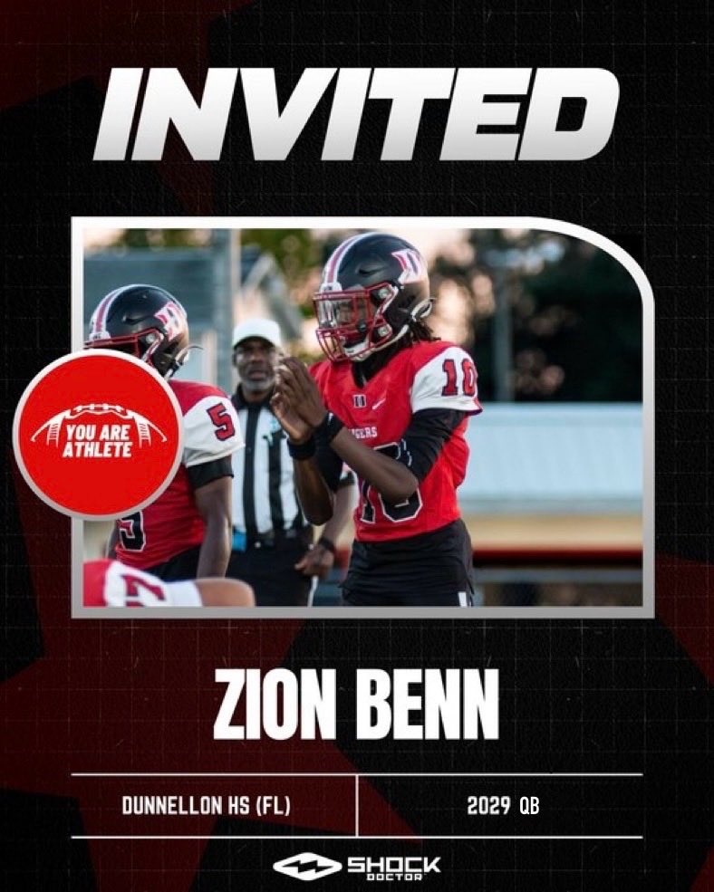 Appreciate the Invite to the camp❗️ #AGTG <a href="/youareathlete/">You Are Athlete</a> <a href="/DunnellonFTBL/">Dunnellon High School Football</a> <a href="/VisionQb/">QB Vision</a> <a href="/shotime_gioo/">Giovanni Wright</a> <a href="/JB3Bynum/">𝒥ℬ ℬ𝓎𝓃𝓊𝓂</a>