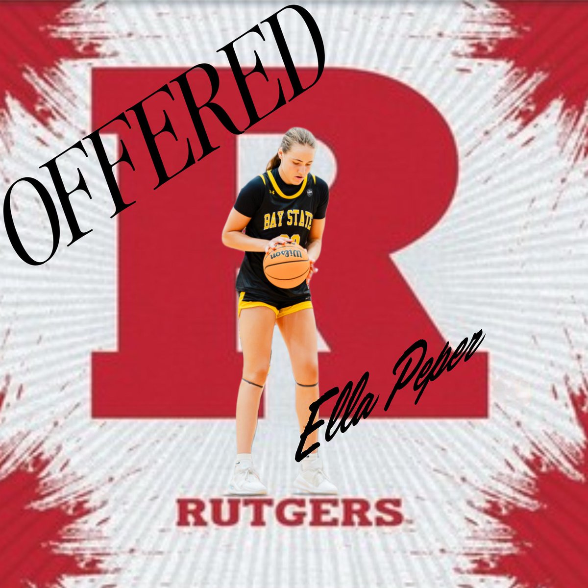 ella_peper's tweet photo. Grateful to have received an offer from @RutgersWBB after a great conversation with @CoachJWaz and @CoqueseWashing. 
@BayStateJags @LaurieBollin https://t.co/74UCHzfVn7