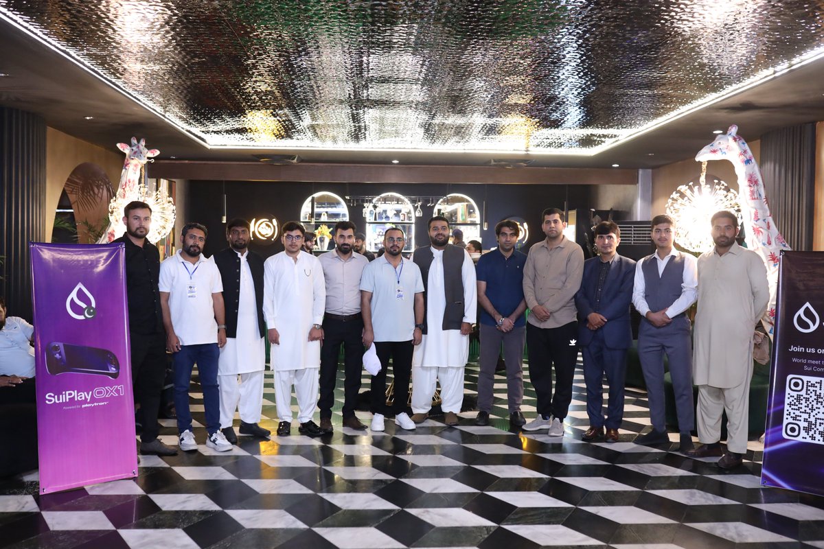 Another successful event organized by <a href="/SuiCommunityPk/">Sui Pakistan 🇵🇰</a> on "Future of Web3 Gaming &amp; Innovation" at Faisalabad.

The event was attended by Sui Pakistan community from around the country and graced by <a href="/MrBreadSmith/">MrBreadSmith</a> 

Insightful talks, vibrant networking, and a shared vision.

#Sui