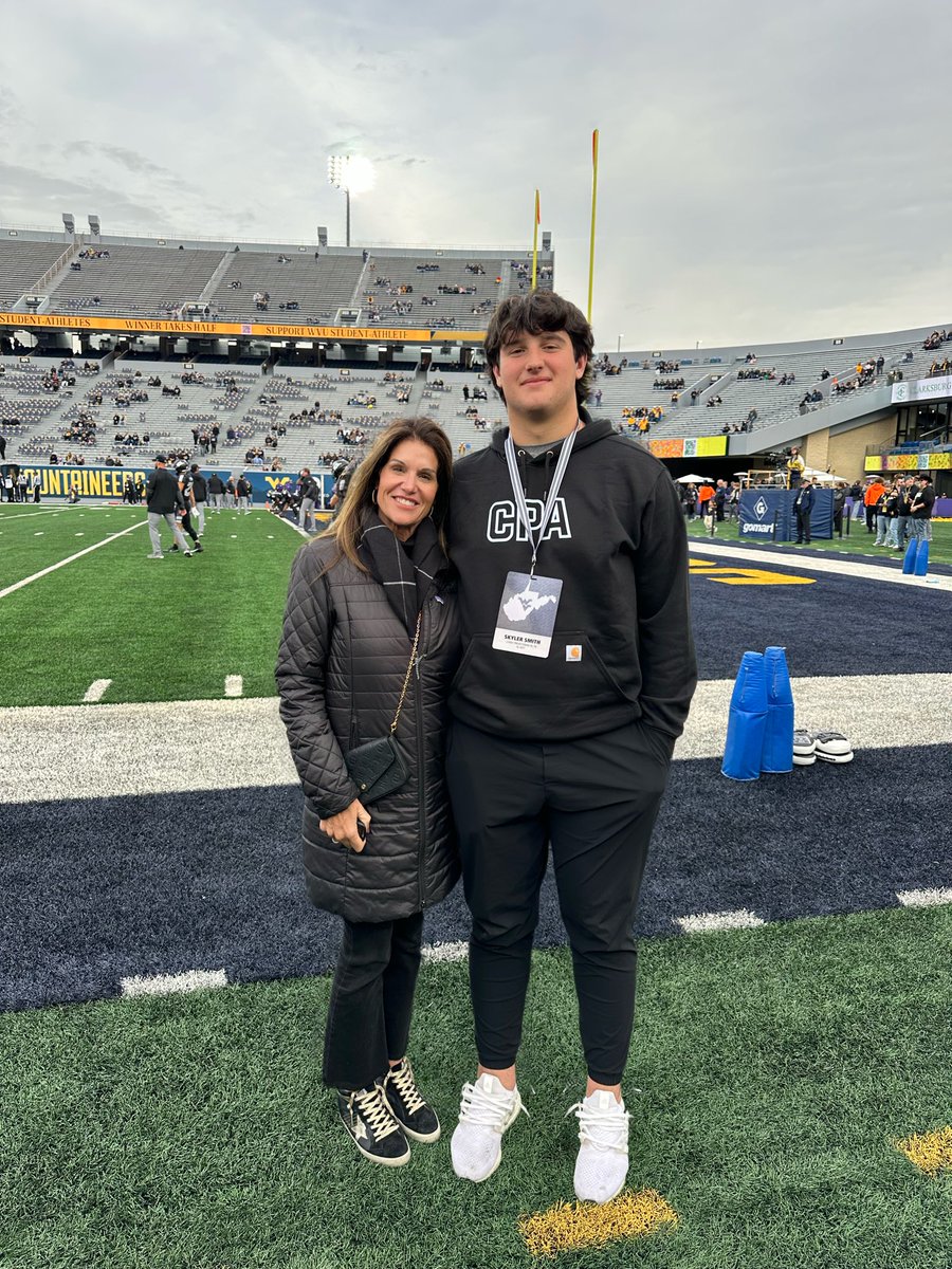 Skyler_smith08's tweet image. Had a great time @WVUfootball this weekend! 
@HLNichols11 
@CPAFootball 
@AlexMillerWVU