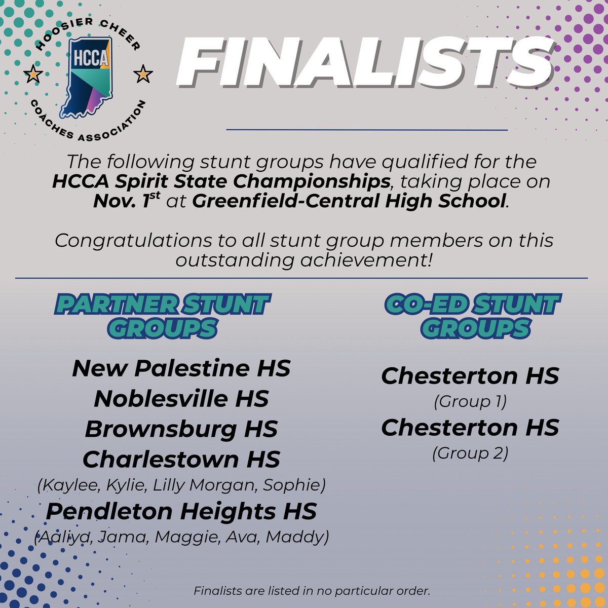 Hoosier Cheer Coaches Association tweet media