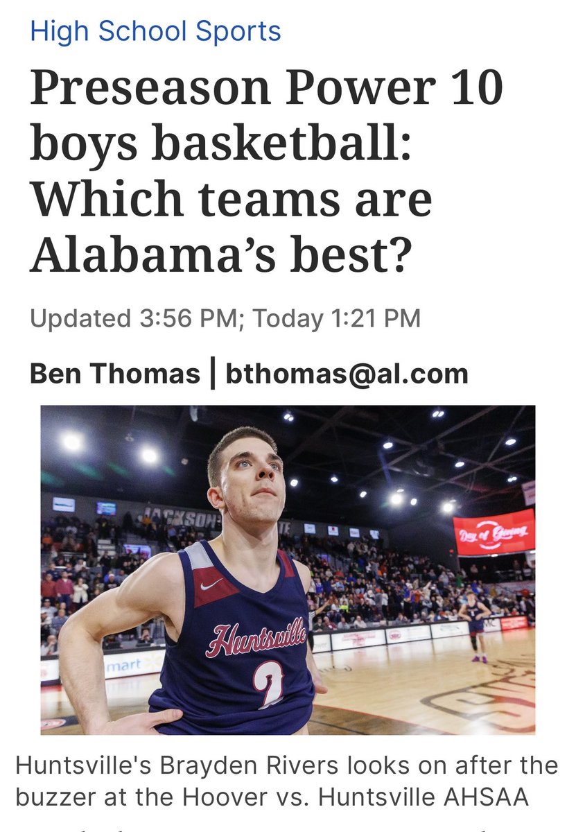 Huntsville Men’s Basketball tweet media