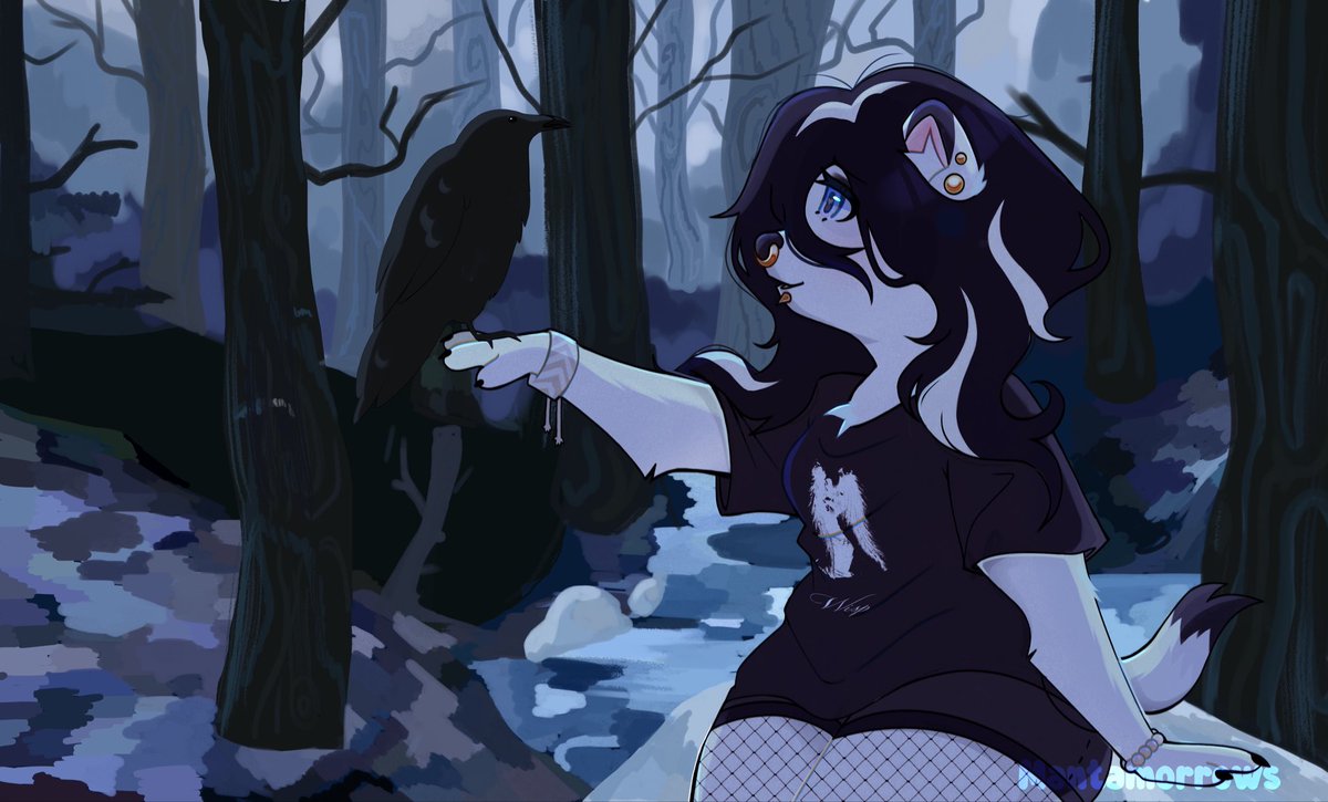 Is this..? A new friend? 🐦‍⬛