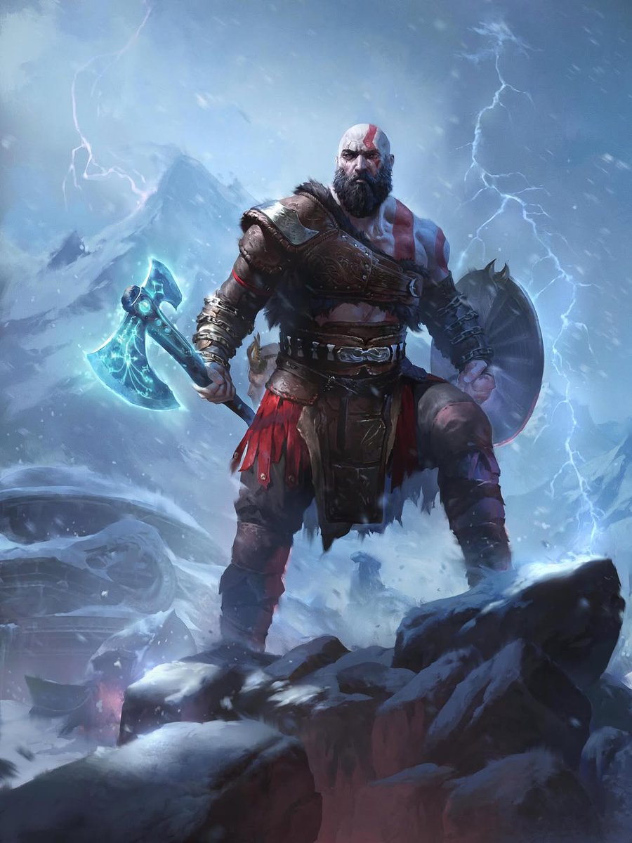 GodofWar_ES's tweet image. Kratos y Atreus x @MTGSecretLair