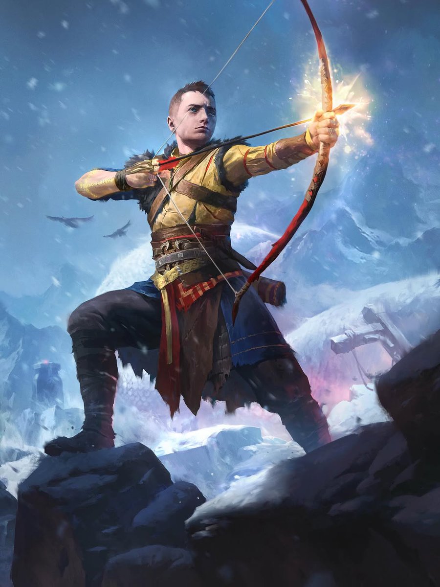 GodofWar_ES's tweet image. Kratos y Atreus x @MTGSecretLair