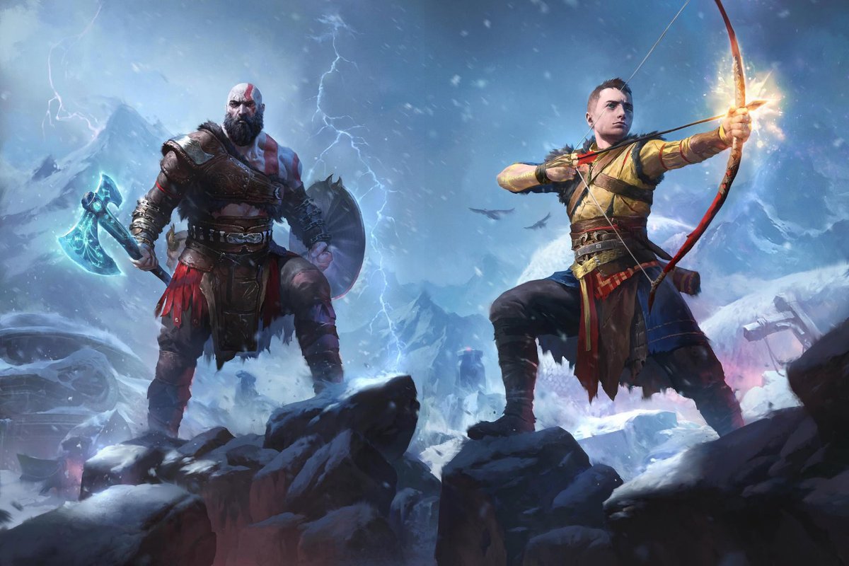GodofWar_ES's tweet image. Kratos y Atreus x @MTGSecretLair