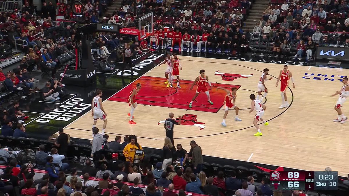 Tre Jones takes his time and lines up the swish to beat the shot clock 🙌