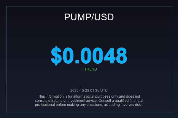 _globalimpact's tweet image. $PUMP is testing a crucial floor at $0.0048.  What catalyst could send this one soaring? If you're seeing bullish signs, smash that retweet!  #PUMPToken #AltcoinGems #CryptoTrading