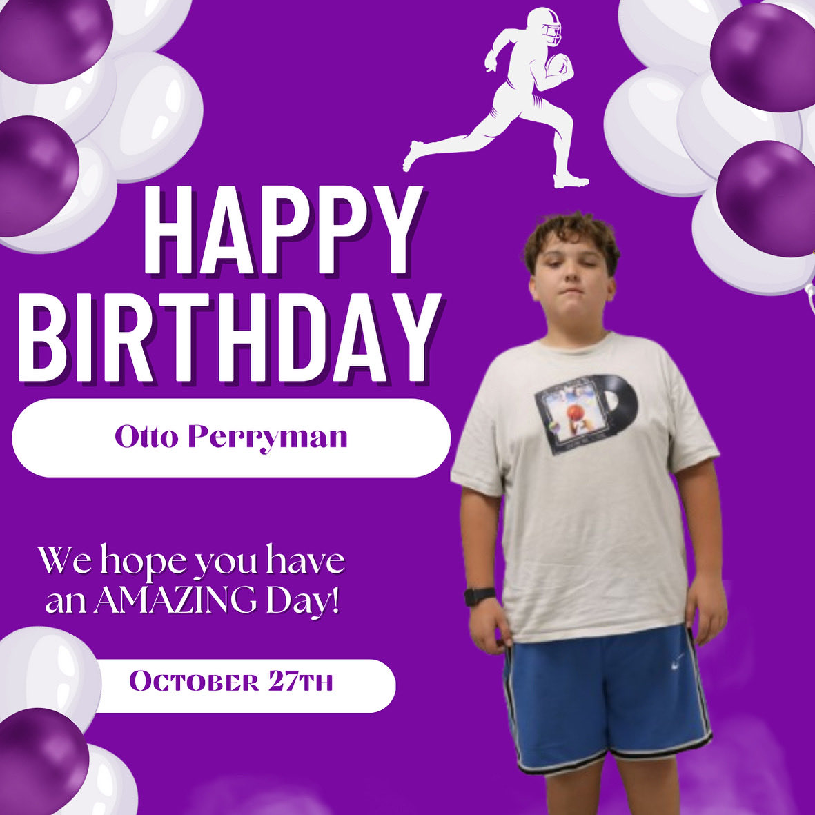 DianeCano's tweet image. Could not let the sun go down without wishing Otto P., a Happy Birthday from Knight Watch and Yearbook Staff!  We hope you had a great day! @ECISDtweets @_ECFootball @LegacyECISD @LMSKnights @larson_lms