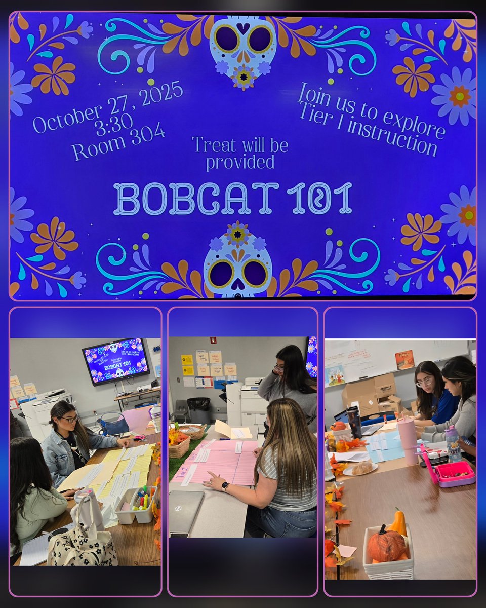 MElizondo_CISD's tweet image. Big shout out to our Bobcat Teachers for diving into tiered instruction. 
                      💙🐾💙
Your commitment to growing and supporting every learner makes a difference everyday.
#TieredInstruction
#WeAreClintISD