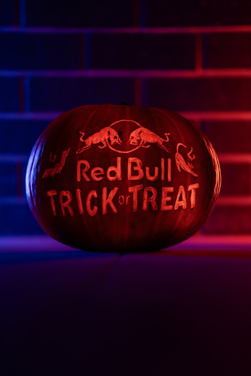 Red Bull challenged me to carve a pumpkin for Halloween. How’d I do? 🎃