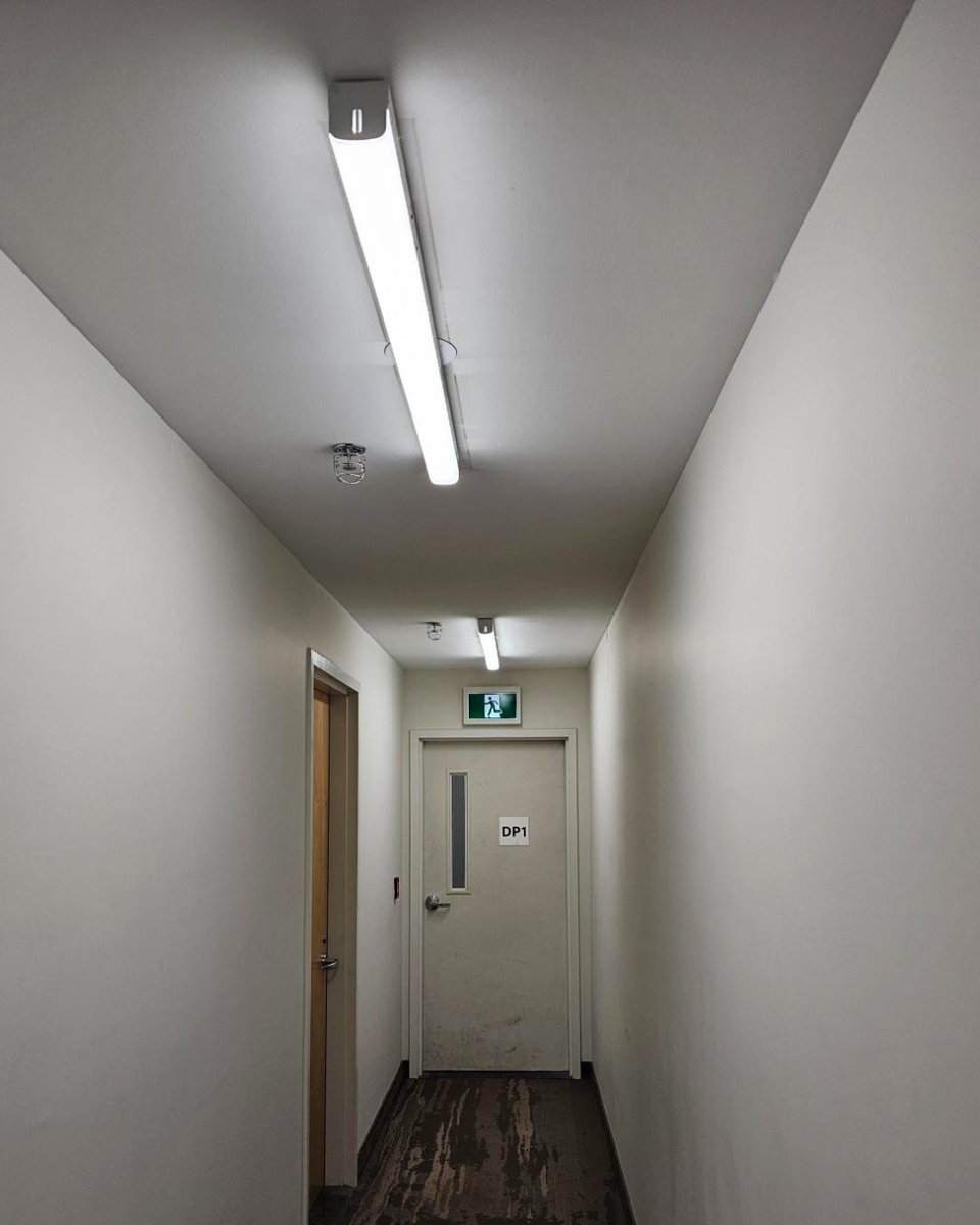 LED strip lights &amp; green running man signs = sustainability! 💡🌿 Property owners &amp; managers, let’s enhance your eco-journey together. Contact us! 🌐 lightenco.com 📞 1-855-444-8365 ✉️ info@lightenco.com 
#Sustainability #EcoFriendly