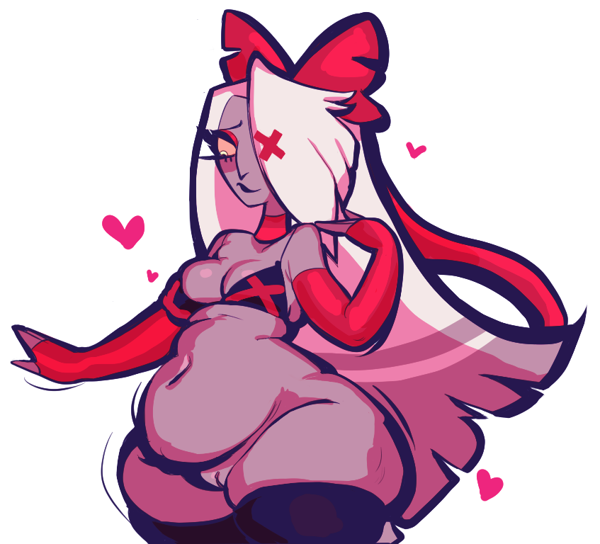 SpringRolls____'s tweet photo. omg hazbin in 2 days i cant wait heres my girlfriend vaggie https://t.co/MnUJmtcP4N